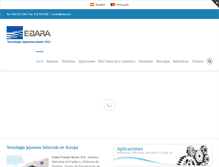 Tablet Screenshot of ebara.es