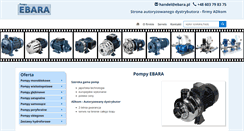 Desktop Screenshot of ebara.pl